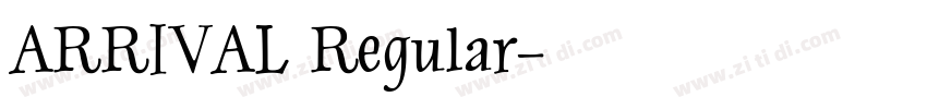 ARRIVAL Regular字体转换